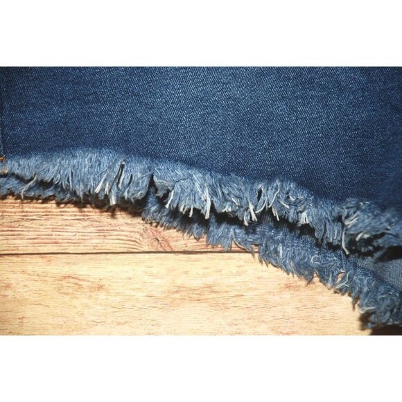 NWT Rue + High Rise Festival Shortie Jean Shorts Size 20 Lace Front Raw Edge Hem - Picture 4 of 13